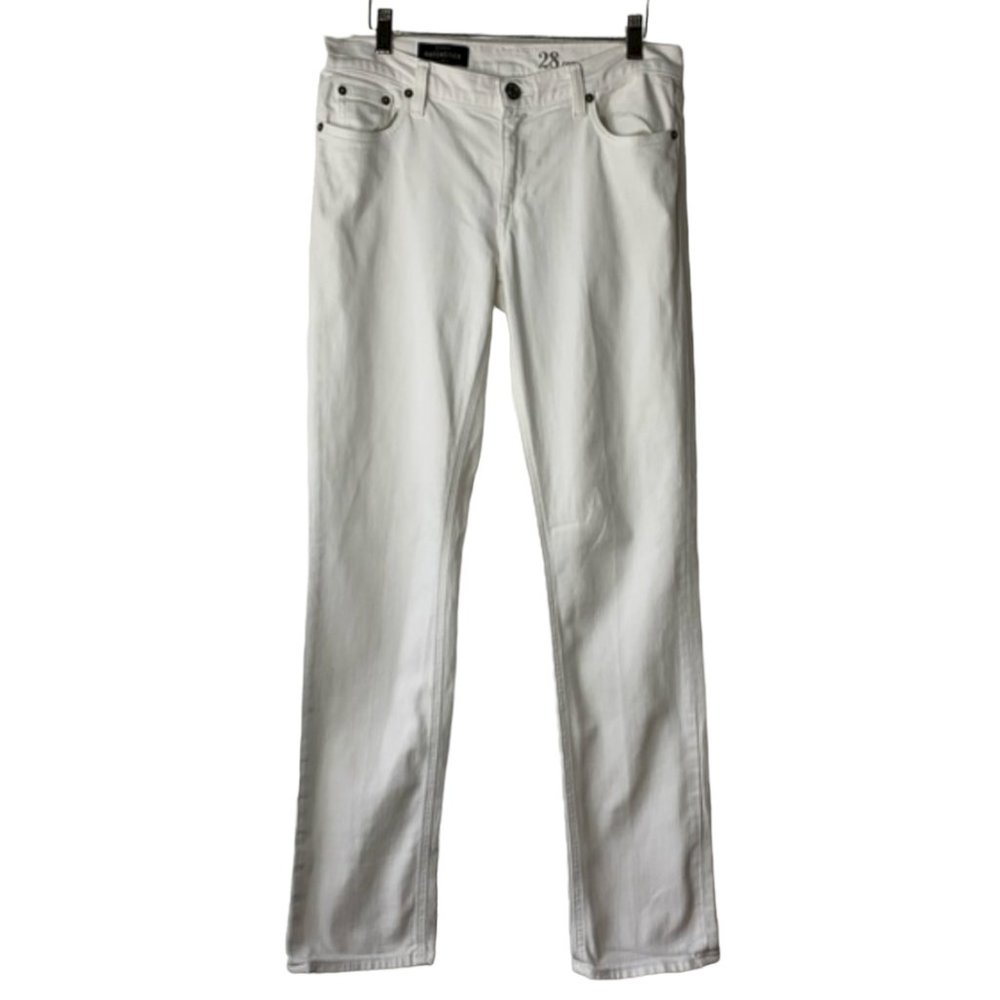 J. Crew White Jeans Straight Leg 28